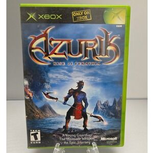 Azurik Rise of Perathia 2001 - Microsoft Xbox - CIB W/ Manual Tested‎ & Working-